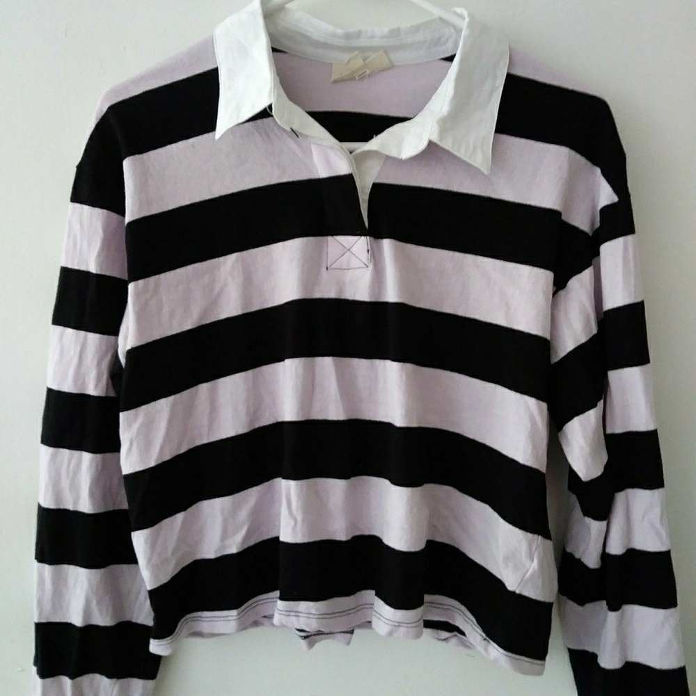 Cropped striped tshirt